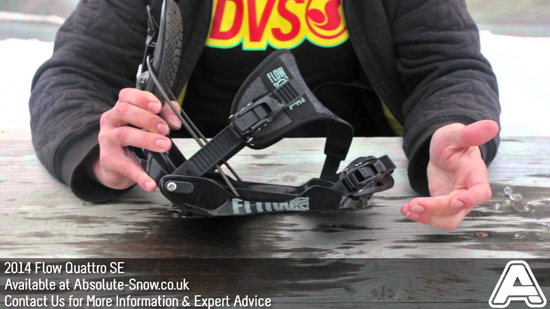 2013 / 2014 | Flow Quattro SE Snowboard Bindings | Video Review