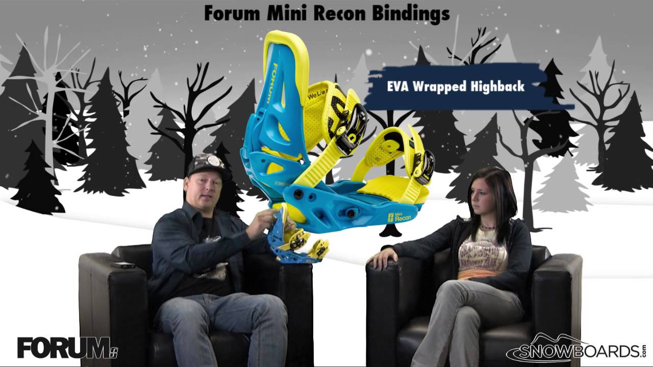 2013 Forum Mini Recon Kids Snowboard Bindings Review by Snowboards.com